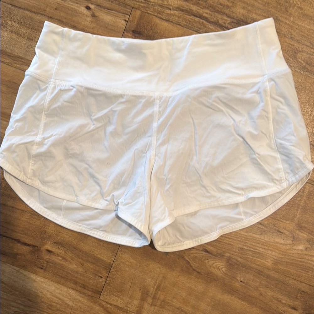 Women's White Athletic Shorts